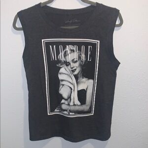Marilyn Monroe Black and White Boxy Muscle Tee